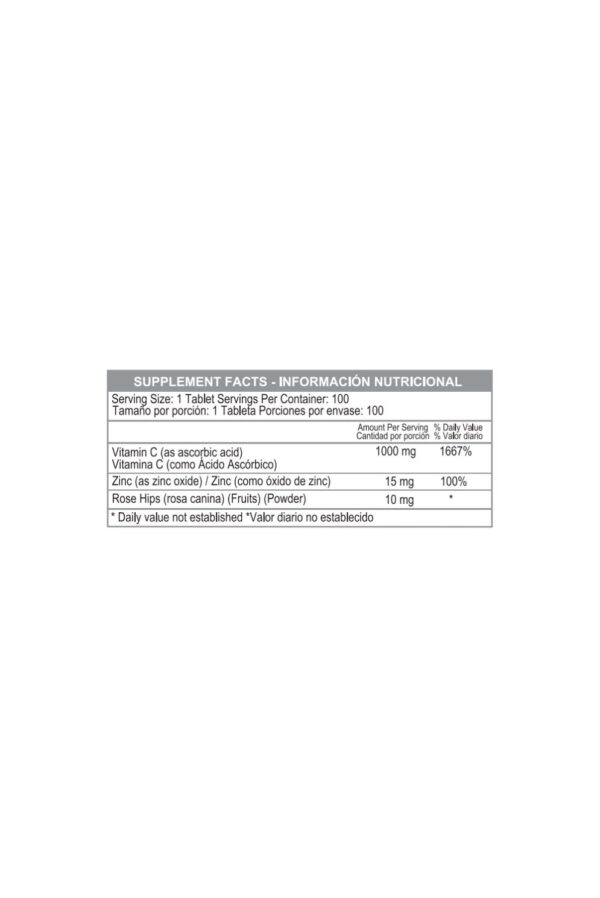 Vita C - Vitamin C 1.000 Plus Zinc and Rosehips - Imagen 2