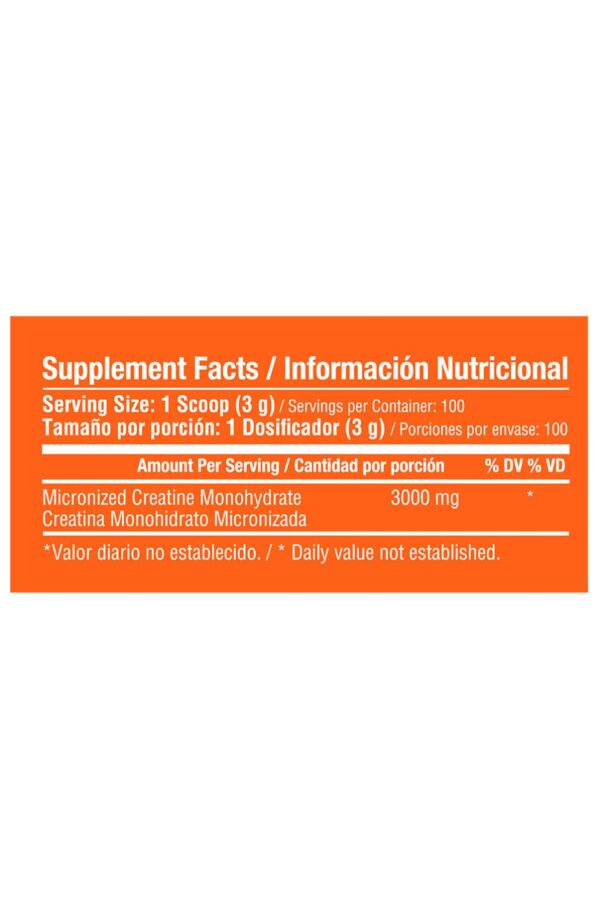 Micronized creatine monoh 300gr - Imagen 2