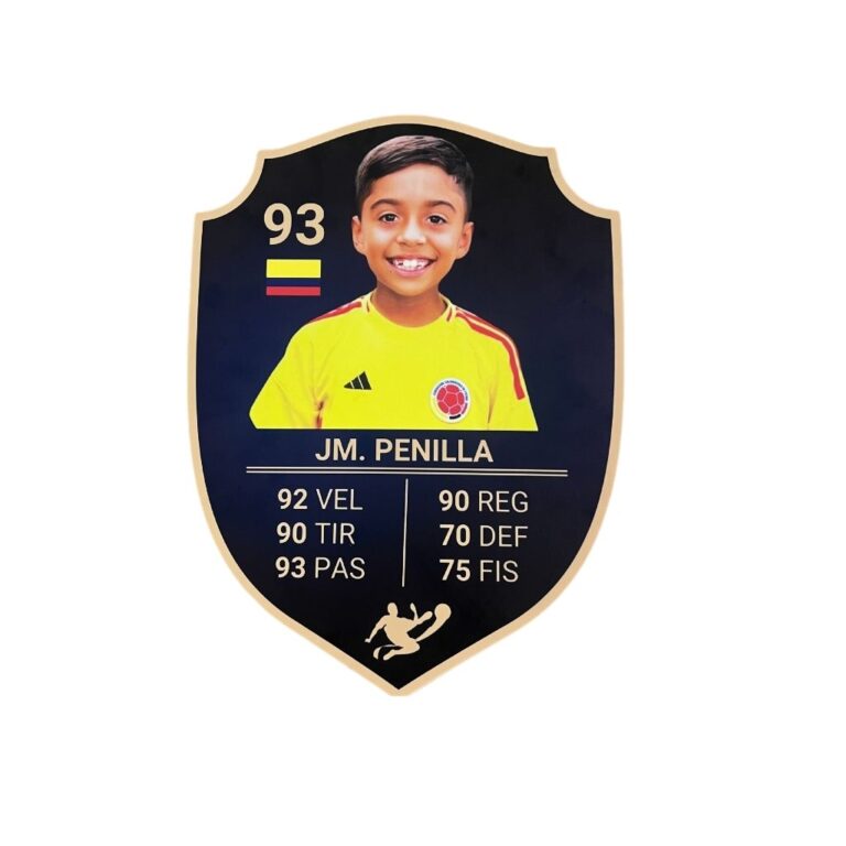 Ficha deportiva coleccionable Pequeña